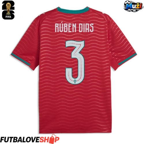 Dres Portugalsko Ruben Dias #3 Domáci MS 2026 Krátky Rukáv